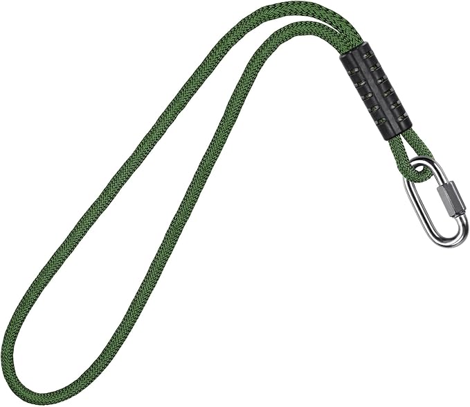SELEWARE 15ft Tree Swing Rope Hammock Straps Hanging Kit - Fast & Easy Install for Hammock Chair, Tire Swing - Indoor/Outdoor Playground Accessories - Green, 1 Pack
