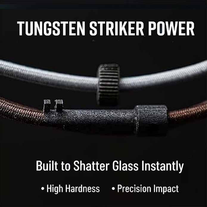 EDC Survival Bracelet, Car Window Breaker Wrist Strap Escape Tool, Vehicle Emergency Rescue Wristbands, Rapid Escape Emergency Tempered Glass Breaker