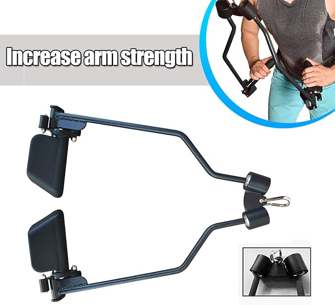 Adjustable Lat Pull down Bar, Cable Machine Attachments for Gym, Home Gym Fitness T-bar Row Pulldown Attachments, Lat Pull Down Machine Wide Grip Neutral Grip Handle