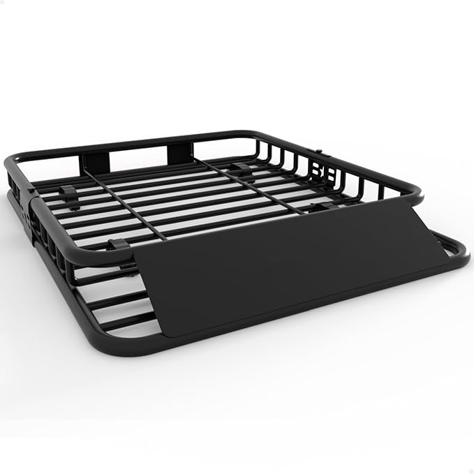 GarveeLife 46 in x 36 in Universal Roof Rack Carrier Basket, 200 LBS Capacity Rooftop Cargo Rack, Car Top Luggage Holder Basket Heavy Duty for SUVs, Trucks, Vehicles