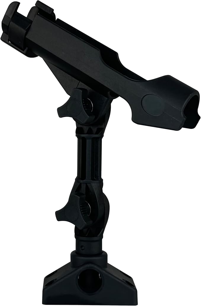 2 Pack Baitcaster/Spinning Rod Holder with Side Deck Mount