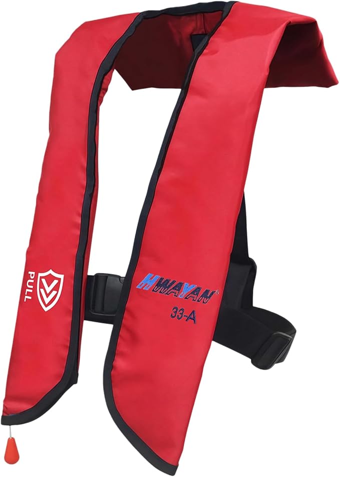 Automatic Inflatable Life Jacket | Inflatable PFD Jackets for Adults|Kayak Life Vest | for Outdoor Water Sports | Fishing Sailing | Jet Skiing | Supports up to 330 lbs