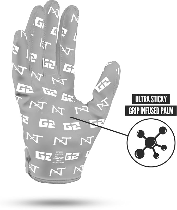 Nxtrnd G2 Pro Football Gloves, Men's Ultra Sticky Elite Receiver Gloves