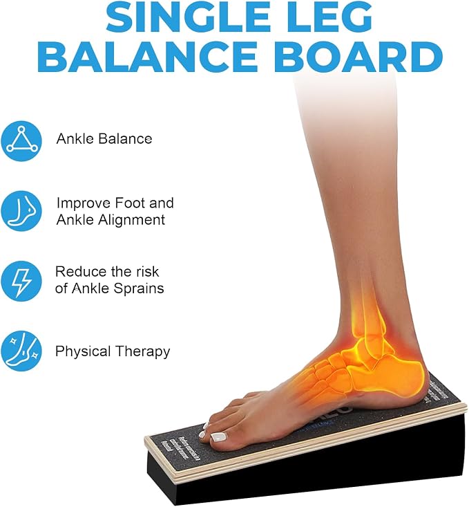 Ankle Balance Boards,Ankle Strengthener,Calf Stretcher,Achilles Stretcher,Slant Board for Calf Stretching
