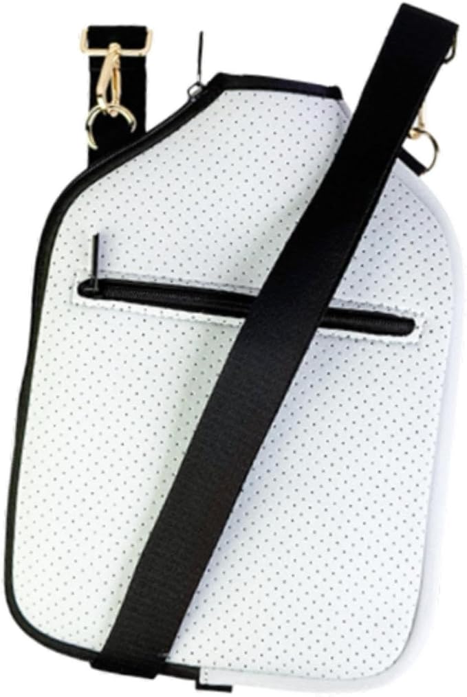harayaa Paddle Cover Neoprene Racket Sleeve with Detachable Shoulder Strap Zipper Storage Bag Holder Case Suitable for Park Activities Home Communi