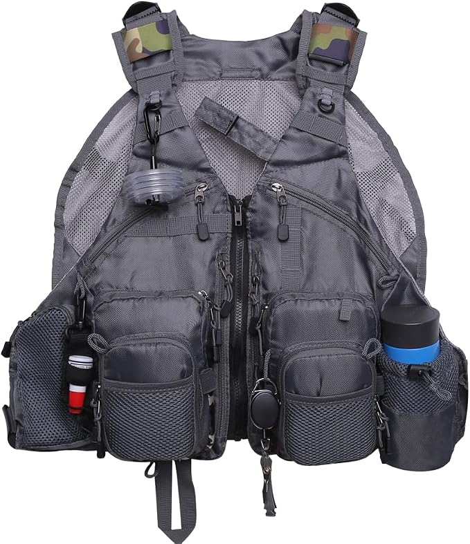 Kylebooker Fly Fishing Vest Pack Adjustable for Men and Women