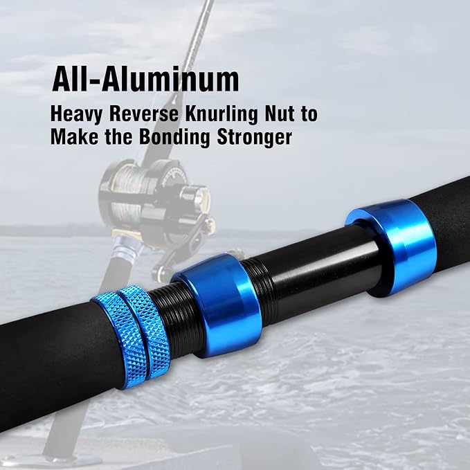 Fiblink 1-Piece Conventional Boat Rod Saltwater Offshore Graphite Spinning Fishing Rod(6 Feet, 30-50 lb/50-80 lb/80-120 lb)