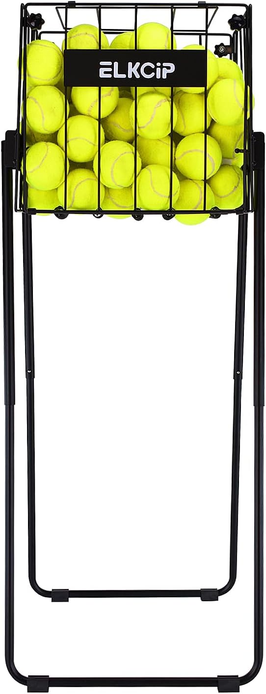 Portable Pickleball & Tennis Ball Hopper - Pickleball Collector Retriever Basket Carrier Gatherer Picker Container for Picking and Storage Training Tool for Ball
