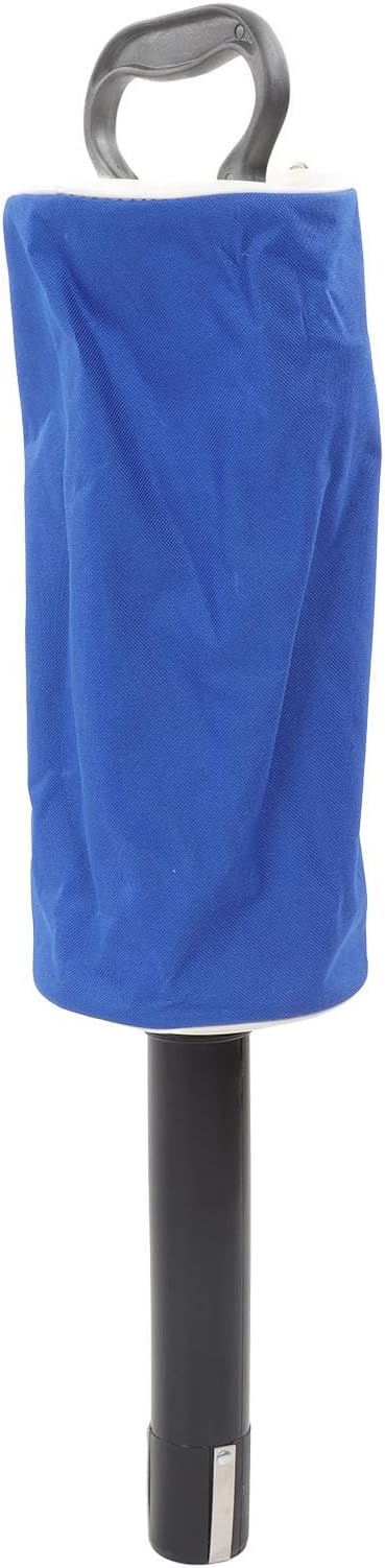Golf Ball Retriever with Detachable Plastic Tube, Golf Balls Pickup Bag, Holds Up to 80 Balls, Rubber Handle for Easy Collection on Course or Practice Range