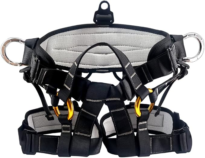 NewDoar Climbing Harness, Mountaineering Rock Climbing Harness, Half Body Harness for Rappelling Fire Rescuing Tree Climbing