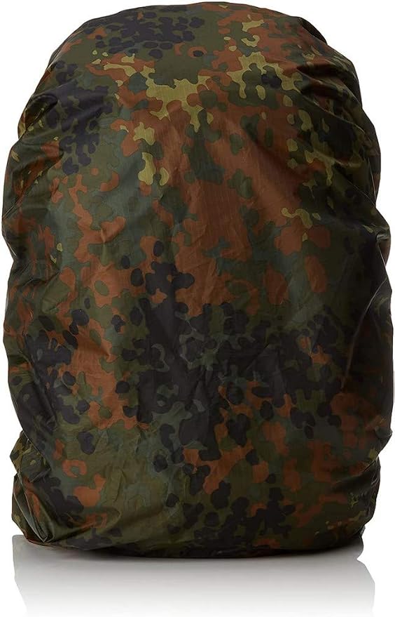 Mil-Tec Flecktarn Rucksack Waterproof Camouflage Cover for Hunting Fishing Backpack size up to 130 Liters