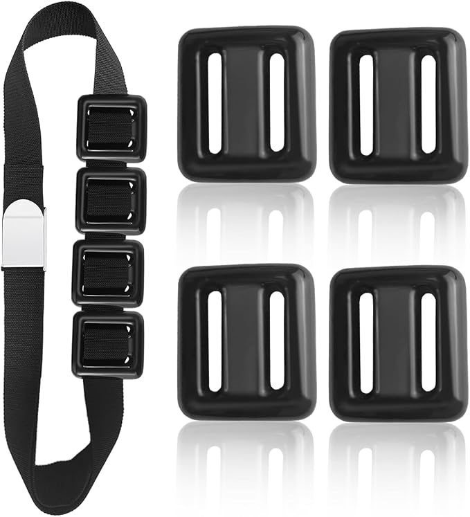 4 Pcs Scuba Weight Belt,Diving Weight Belt with Metal Block Buckle Coated Dive Weights Nylon Dive Belt Suitable for Free Diving