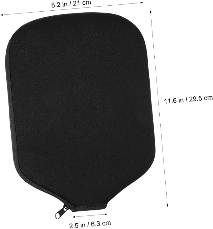 Abaodam 2 Pcs Pickleball Paddle Covers Sturdy Protective Racket Sleeves for Beach Tennis Neoprene Storage Bags Carry Handles for Sports Accessories