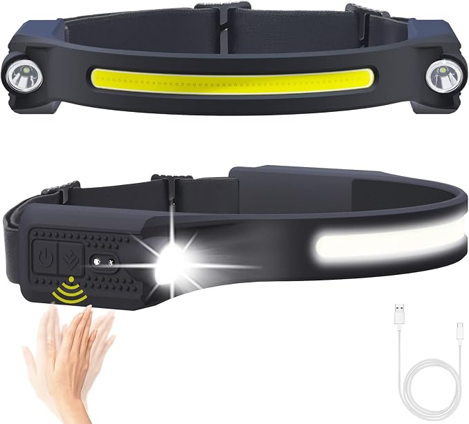 AlpsWolf Rechargeable Flashlight and 2 Pack Headlamp