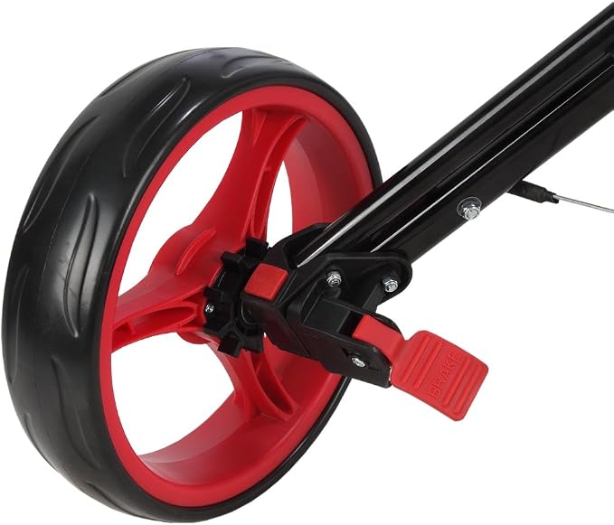 Golf X-Lite One-Click Folding Pull/Push Golf Cart Black/Red
