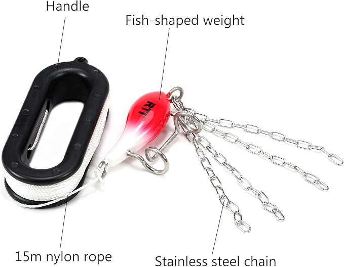 HUIOP Fishing Lure Retriever, Fishing Lure Retriever Bait Saver Retriever Kit Fishing Tackle for Crankbait Spinner Spoon Lures