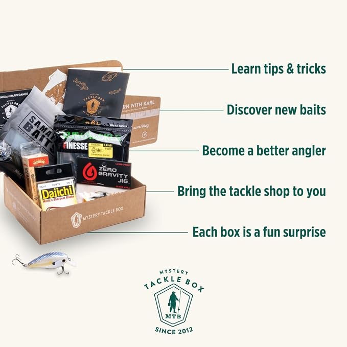 Catch Co Mystery Tackle Box Crappie Fishing Kit | Crappie Fish, Fishing Gift, Fishing Gifts for Men, Lures, Baits, Jigs