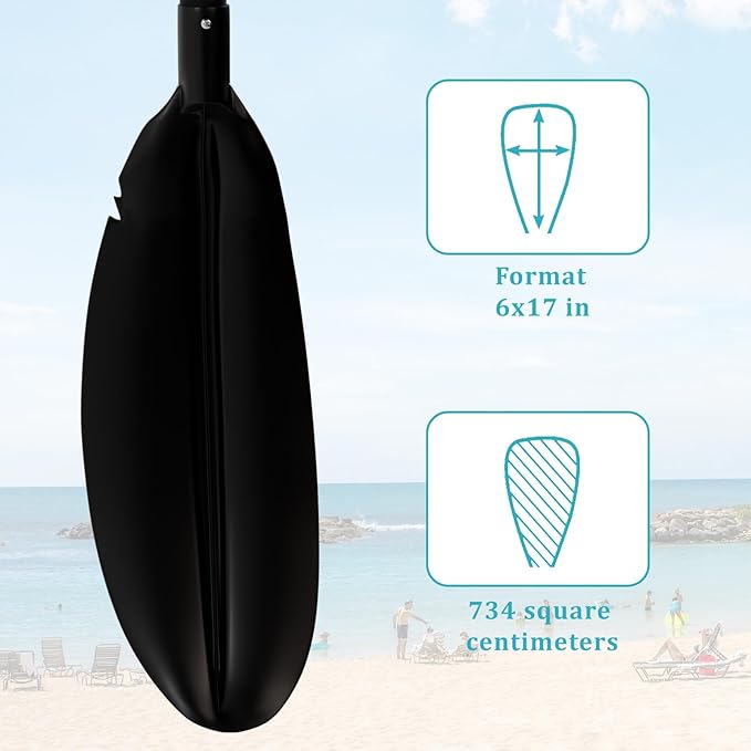 Floating Kayaking Oars,Paddle Board Paddle Detachable Adjustable Alloy Shaft Lightweight Ideal for Kayak Surfing Water Sports Adults Beginners