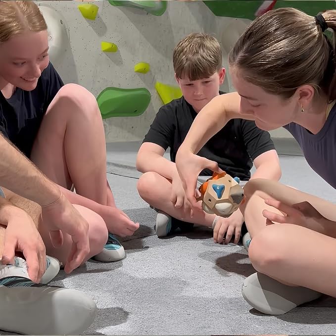 Handcrafted Boulder Block - Build Strength and Precision, Climbing Training Ball with 3D Rock Holds for Indoor and Outdoor Training, Put the Climbing Gym in Your Pocket!