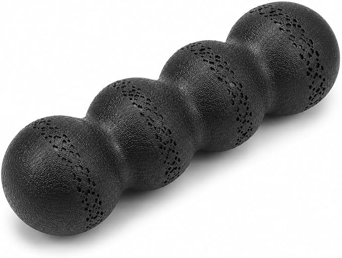 Double Peanut Massage Roller for Deep Tissue Relief, Spinal Alignment Gap, Micro-Perforation Texture, Back, Neck & Leg Recovery