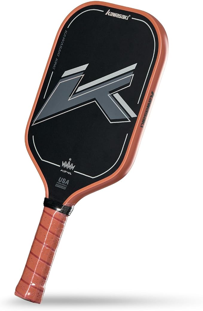 Pickleball Paddle, Kawasaki T700 Carbon Fiber (CFS)-USAPA Approved King Series Pickleball Racket 16mm for Tournament Level, with Cover Case/Grip