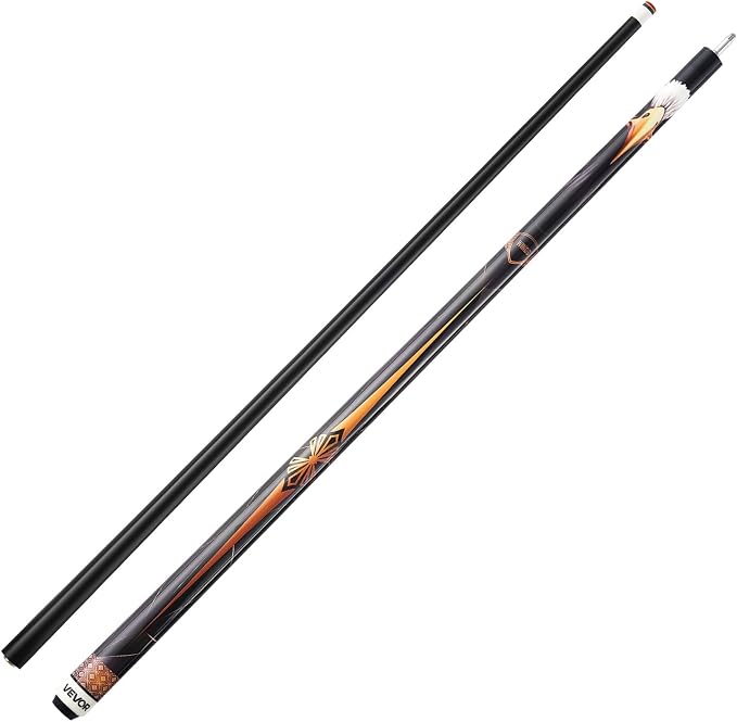 VEVOR Pool Cue, Pool Stick, 58 inch Billiard Pools Cue Stick with Multi-Layer Tip & ABS Connection Ring, Cues Sticks for Professional Pool Table, Bar, Home, Office