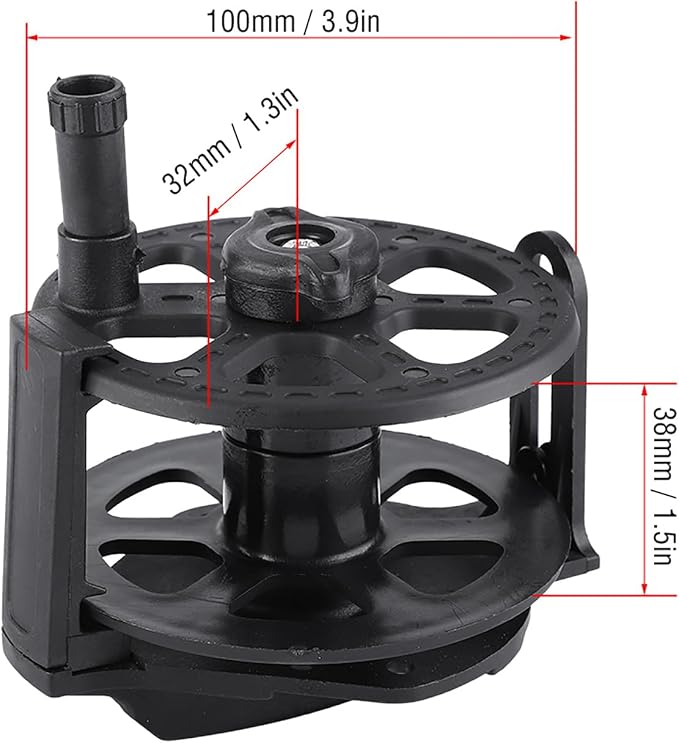 Fishing Wire Reel, Foldable Handle, Adjustable Knob for 1.8MM Horse Fish Line Wrapping, Split Type Base for Easy Disassembly