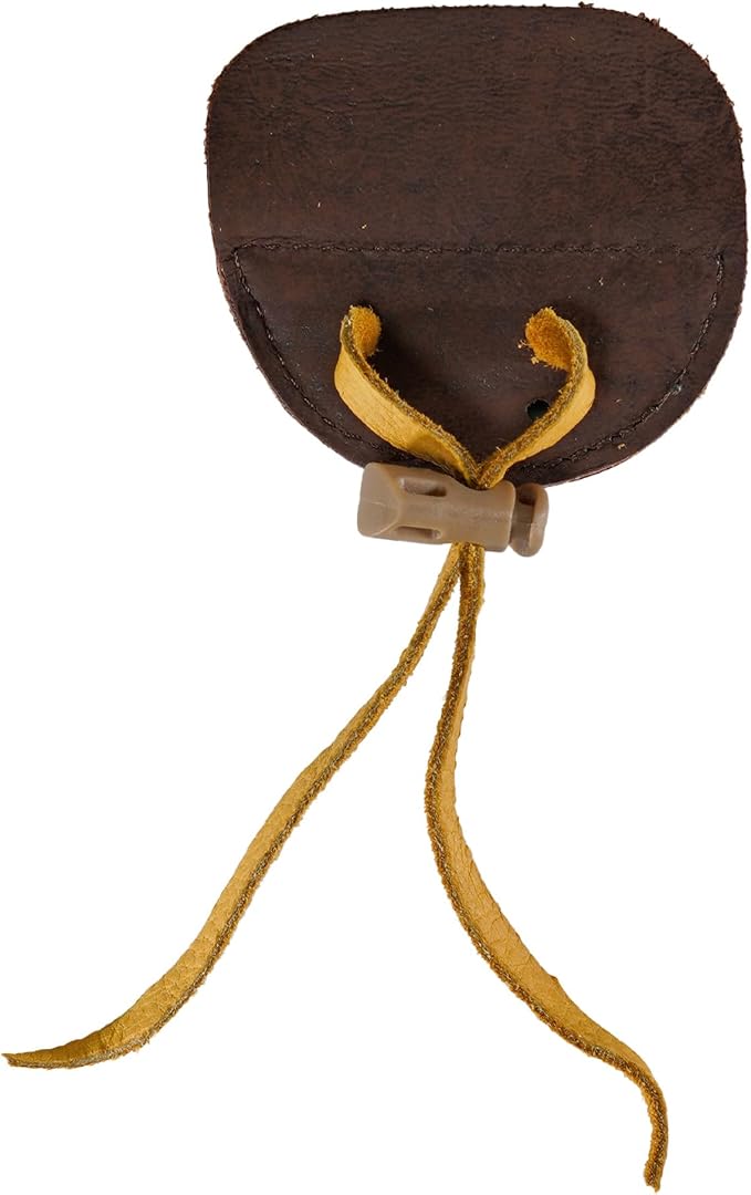 Hornet 3-Under Bison Tab – Handmade Leather Finger Tab for Traditional Archery, USA Made - Available in Medium, Large, Left and Right Hand