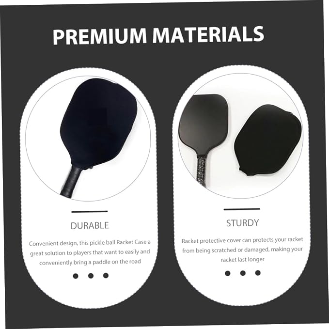 BESPORTBLE 2pcs Cover Neoprene Racket Protector for Sports Lightweight and Washable Case for Easy Storage and of Rackets and Accessories