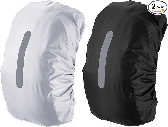 PATIKIL Waterproof Backpack Rain Cover, Non-Slip Backpack Cover with Vertical Reflective Strap Stay Dry