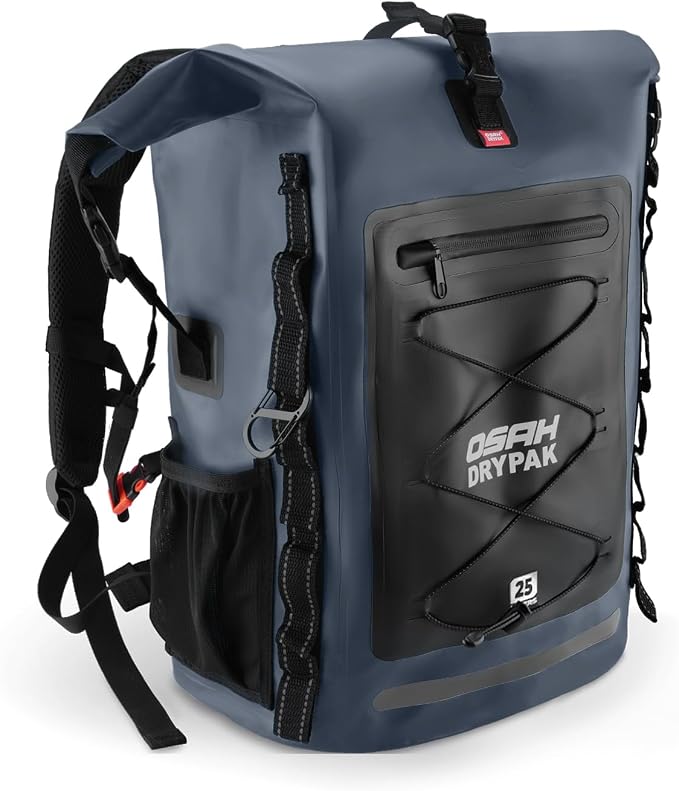 OSAH DRYPAK Waterproof Backpack Dry Bag 25L/35L/55L/85L – Heavy Duty Roll-Top Hiking Backpack Sack Keeps Gear Dry for Travel, Kayaking, Boating, Camping, Rafting and Fishing