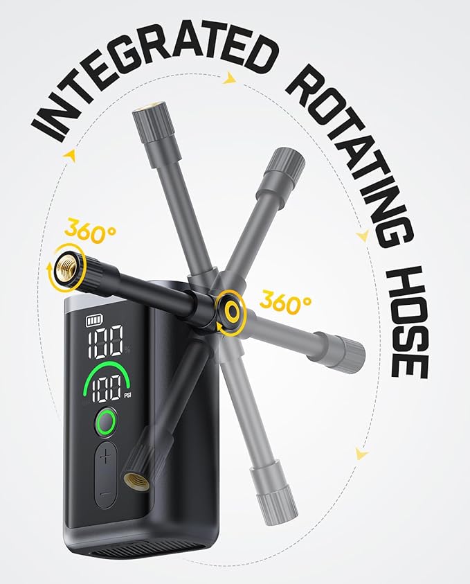 Fanttik X11 Ace Mini Bike Pump, 21s Fast Inflate Bicycle Pump with Gauge, 150PSI Electric Air Pump Portable with Presta/Schrader Valve for Motorcycle/Road/E-Bike/MTB, iF Design Award 2026