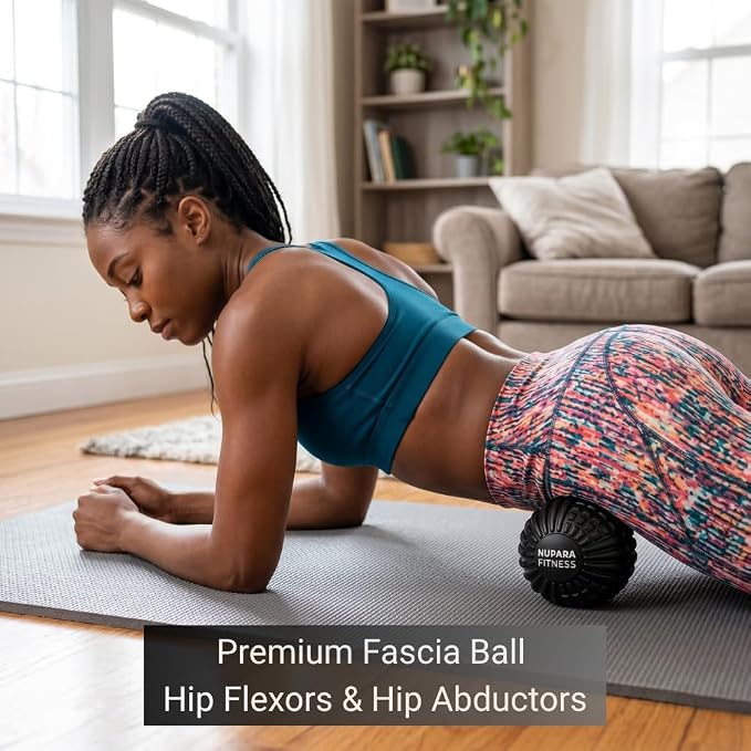 Massage Ball - Myofascial Release Ball for Recovery in Muscles, Shoulder, and Back. Trigger Point Massage and Pressure Point Therapy. (5-inch)