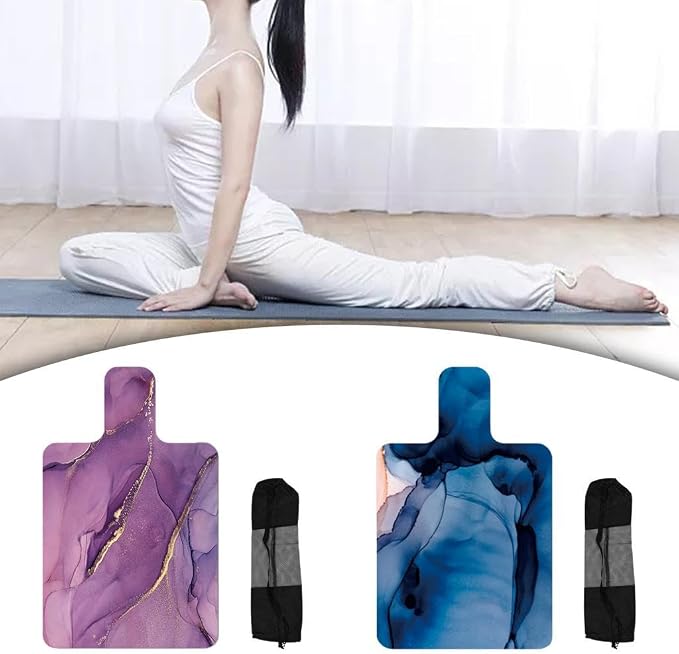 Pilates Reformer Pad Portable Lightweight Mat Nonslip Meditation Exercise Foldable Suede Rubber Cushion Towel Suitable for Home Gym Fitness