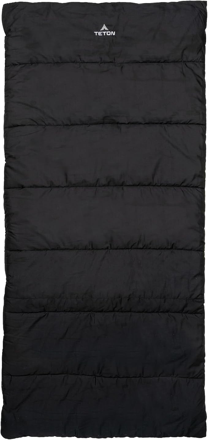 Teton Evergreen Sleeping Bag for Adults – Warm & Cozy All-Season Camping Sleeping Bag with Spacious Fit for Cold Weather or Mild Nights