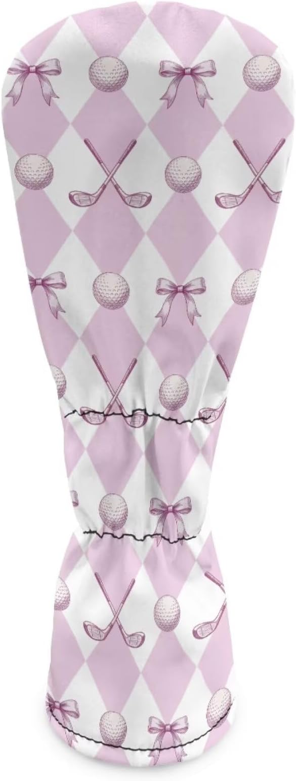 Rnyleeg Golf Club Head Covers for Women Driver Head Cover Leather Fairway Wood Headcover Hybrid Headcovers for Golf Clubs