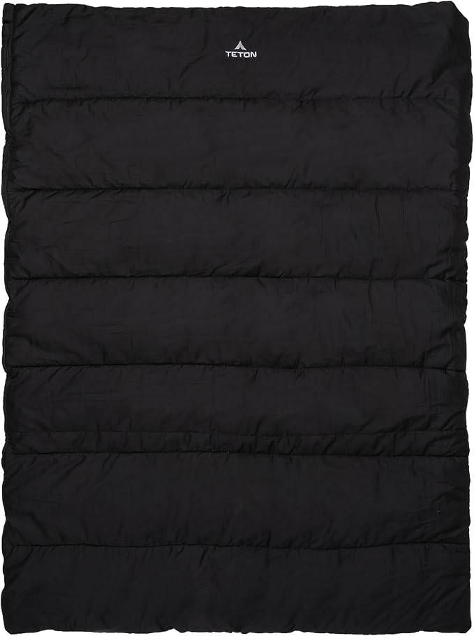 Teton Evergreen Sleeping Bag for Adults – Warm & Cozy All-Season Camping Sleeping Bag with Spacious Fit for Cold Weather or Mild Nights