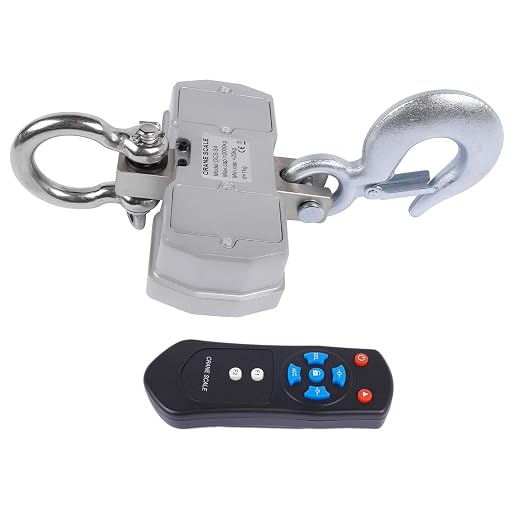 2 Ton Digital Crane Scale with Remote, 2000kg 4400lb Digital Hanging Scale, Industrial Heavy Duty Electronic Crane Scale