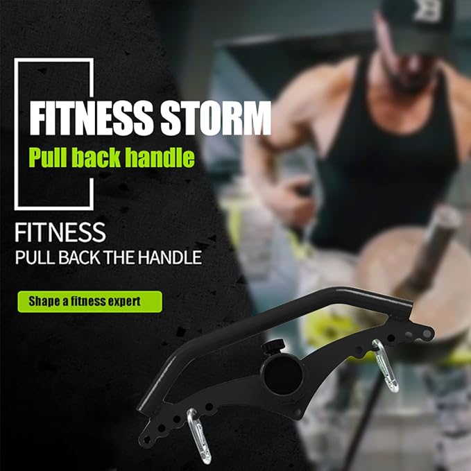 Adjustable Lat Pull down Bar, Cable Machine Attachments for Gym, Home Gym Fitness T-bar Row Pulldown Attachments, Lat Pull Down Machine Wide Grip Neutral Grip Handle