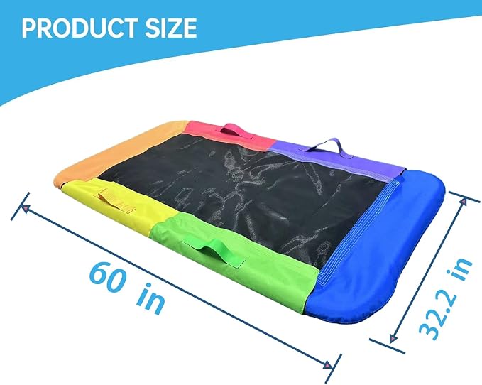 60-Inch Rectangular Platform Tree Swing Replacement Fabric - Platform Swing Replacement Cover 700lbs Capacity - with Handles