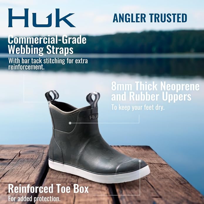 HUK mens Rogue Wave Shoe, High-performance Fishing & Deck Boot