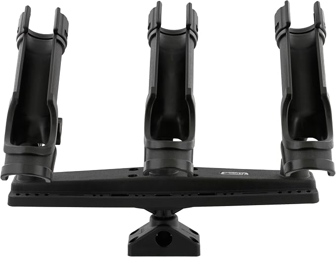 Scotty #256 Triple Rod Holder, black, one size