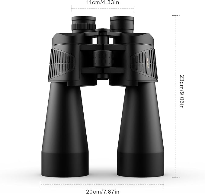 20x70 Binoculars for Adults High Powered - WOZEL HD Bird Binoculars with Clear Low Light Vision - Powerful Binocular for Bird Watching Hunting Travel Outdoor Hiking - Christmas Birthday Gifts for Men