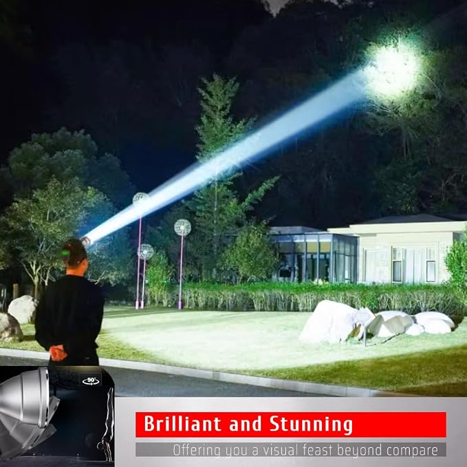 Rechargeable LED Headlamp with Super Wide Bright Light Spot – Ideal for Long-Distance Illumination, USB Charging for Your Phone, Perfect for Fishing, Camping, Hiking, Emergency Searching