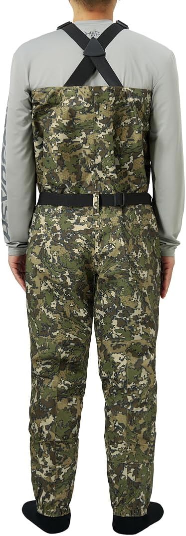 BASSDASH Breathable Ultra Lightweight Chest Stocking Foot Fishing Hunting Waders for Men