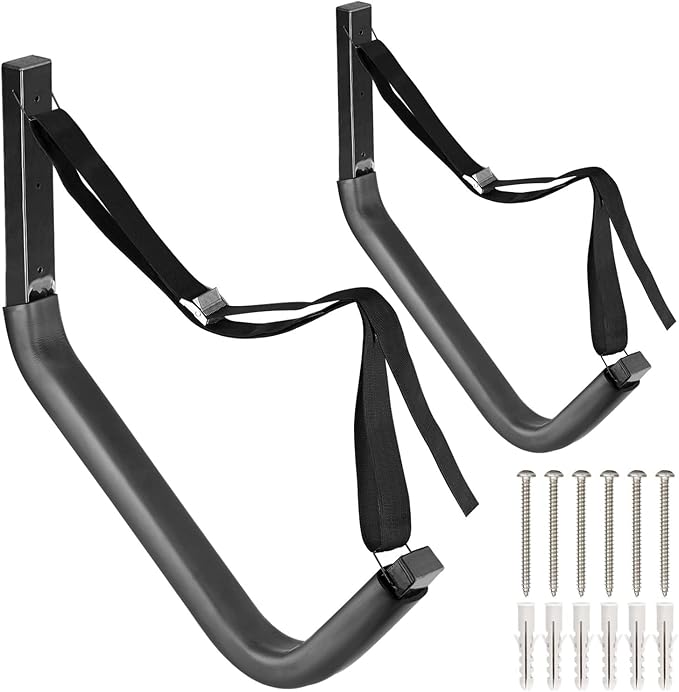 Kayak Storage Racks, Canoes Garage Storage Hooks, Wall Mount Surfboard Hangers and Stand-Up Paddle Board Holder