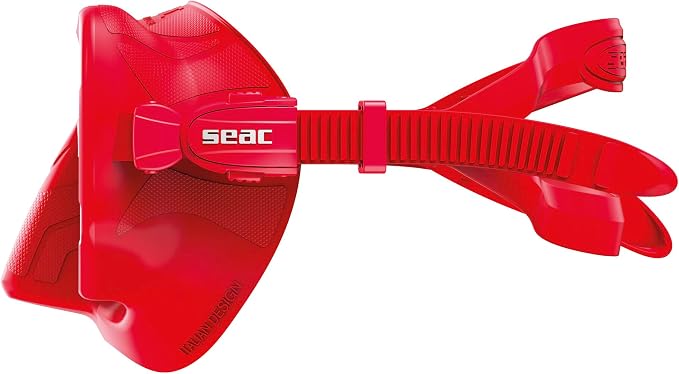 SEAC Pura – Frameless Single-Lens Silicone Diving Mask | Antifog Low Volume Mask for Diving and Snorkeling with 3D Buckle