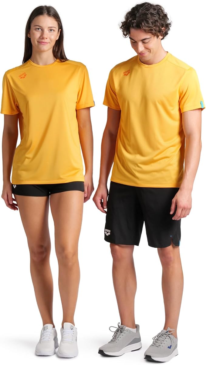 Arena Unisex Adult Team Solid Crew Neck T-Shirt Short Sleeve Quick Dry Athletic Lightweight Top