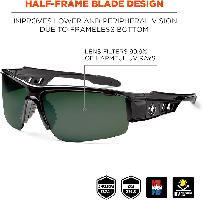 Ergodyne Skullerz DAGR Polarized Safety Sunglasses