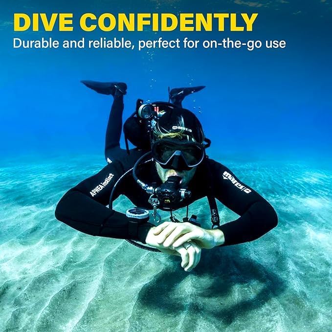 Gear Keeper Scuba Retractable Lanyard for Dive Console & Depth Gauge - Keeps Scuba Gear Secure & Accessible - Made in USA